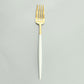 GOA WHITE/GOLD TABLE FORK