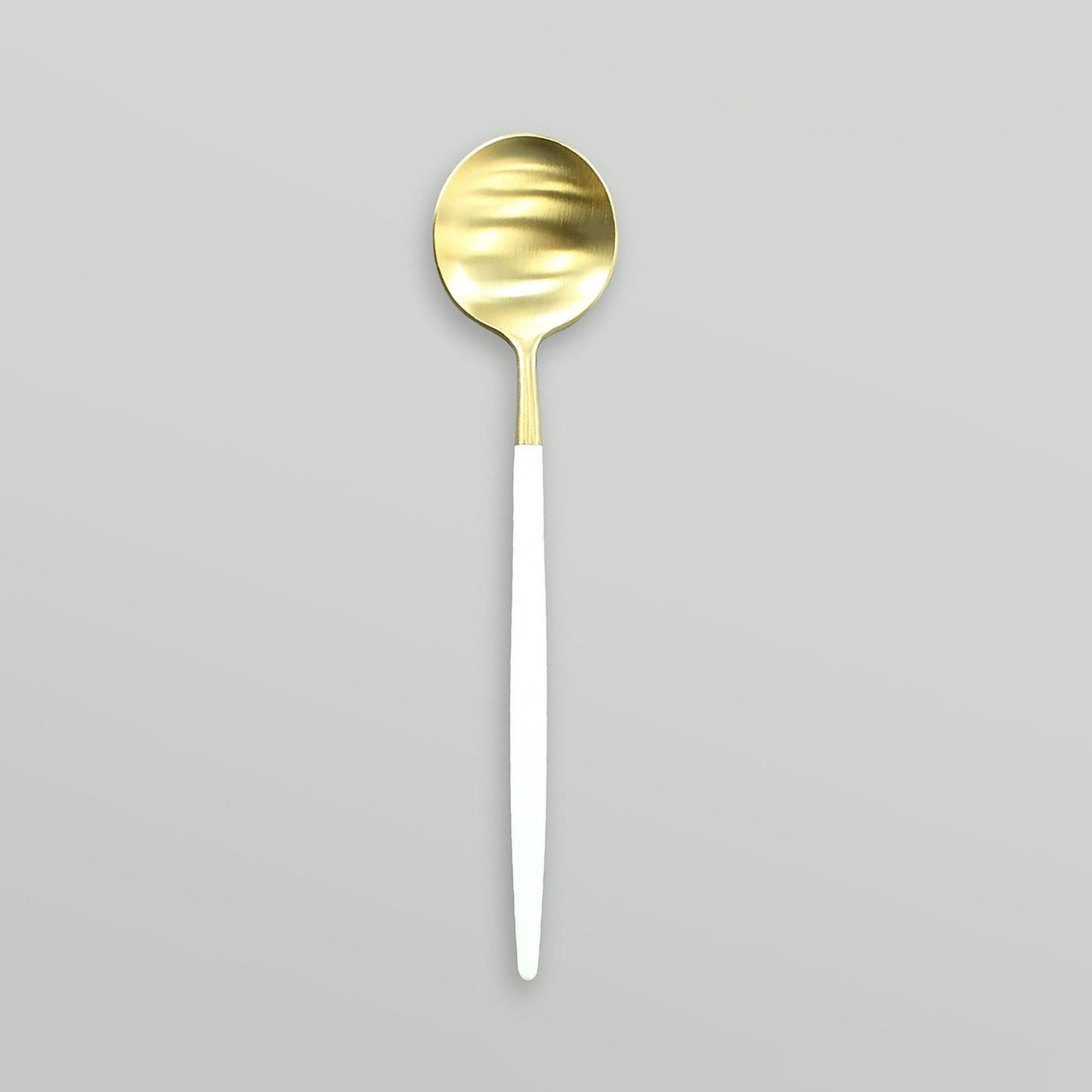 GOA WHITE/GOLD DESSERT SPOON