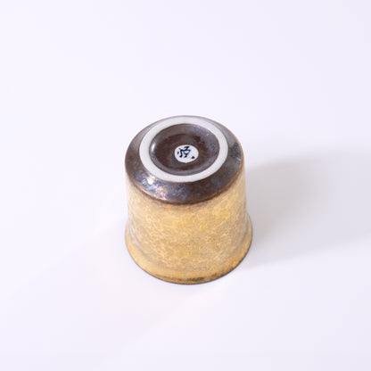 Crystal Gold Wrapping Small Rimmed Sake Cup