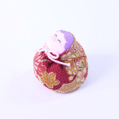 ちりめん家族お手玉 おばあちゃん