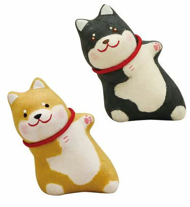 ちぎり和紙 のぞき柴犬