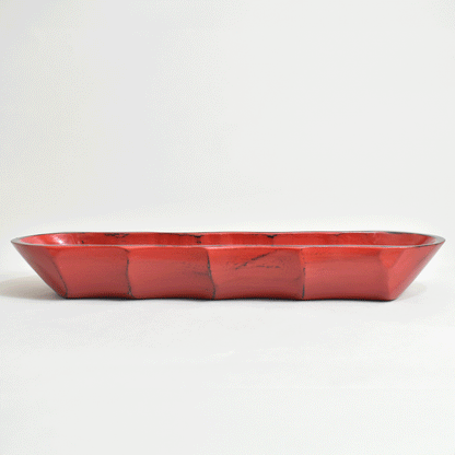Wooden chopstick holder, large, Negoro lacquer