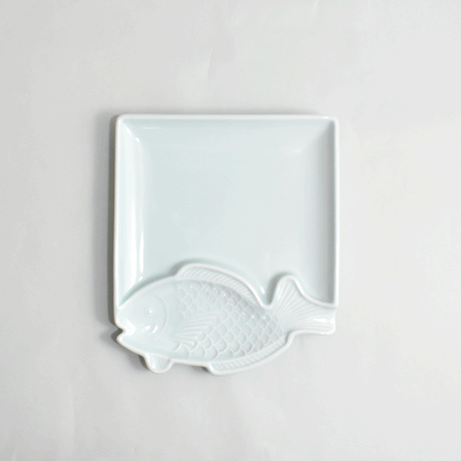 Fish plate, celadon