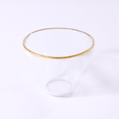 Gold-wrapped glass soup bowl 90 GOLD