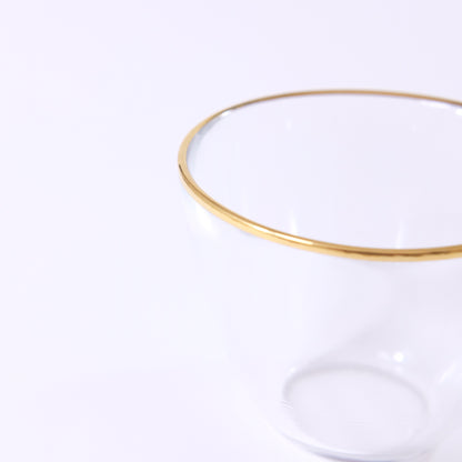 Gold-wrapped glass soup bowl 90 GOLD