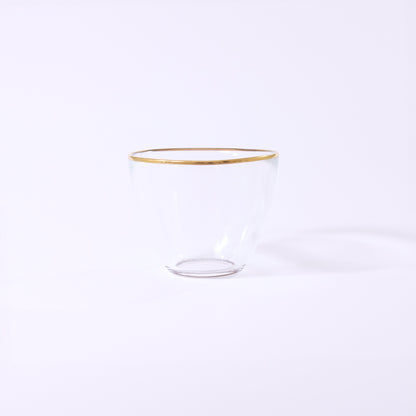Gold-wrapped glass soup bowl 90 GOLD