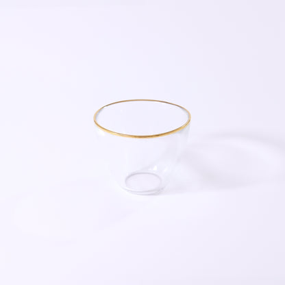 Gold-wrapped glass soup bowl 90 GOLD