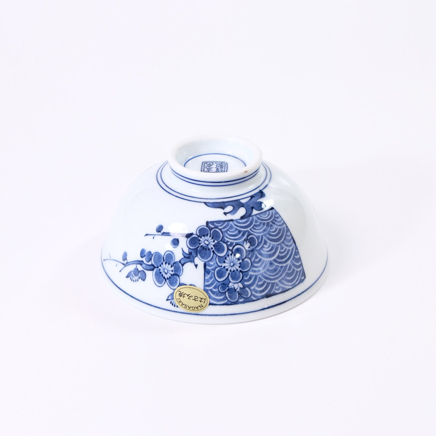 軽量 3.8茶付 青海波梅図