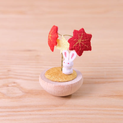 ゆらゆら紅葉 動物たち うさぎ