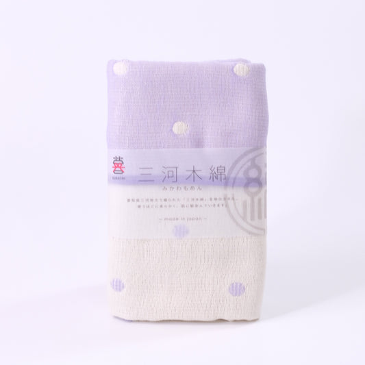 三河木綿 フェイスタオル水玉