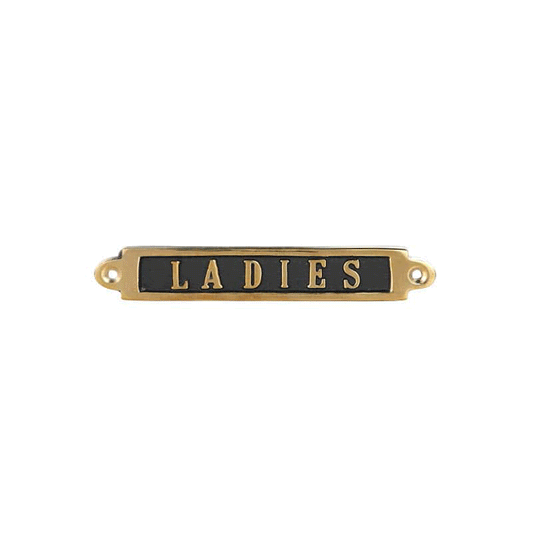 BRASS SIGN LADIES