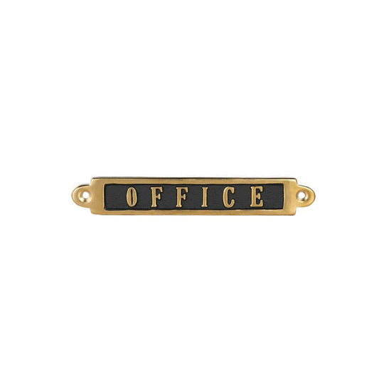 BRASS SIGN OFFICE