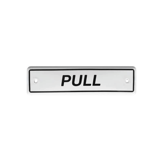 ENAMELED SIGN PULL