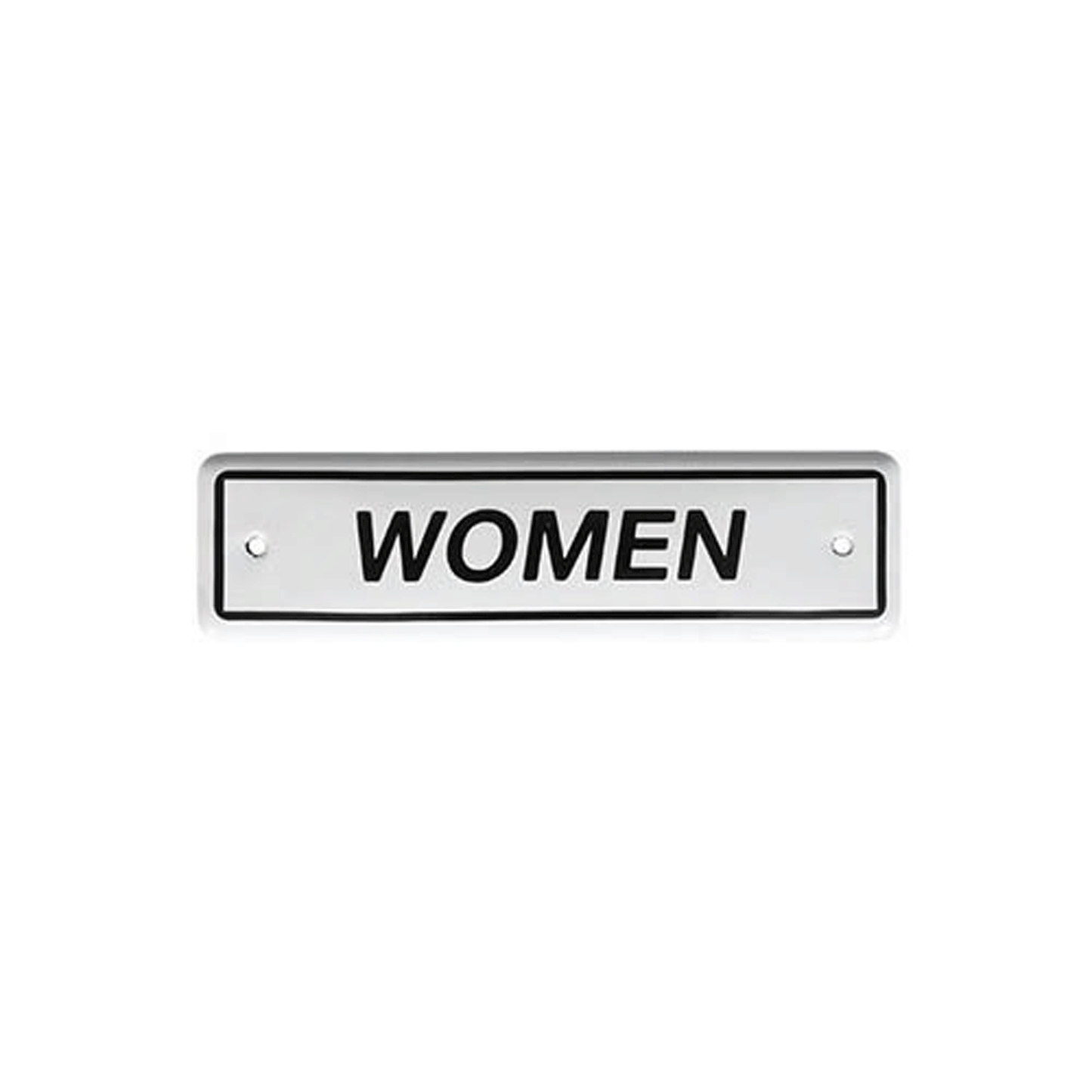 ENAMELED SIGN WOMAN