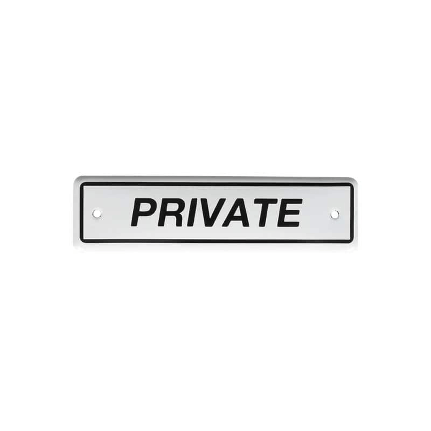 Enameled sign PRIVATE