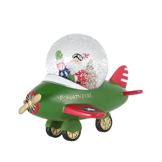 Globe santa flying plane base