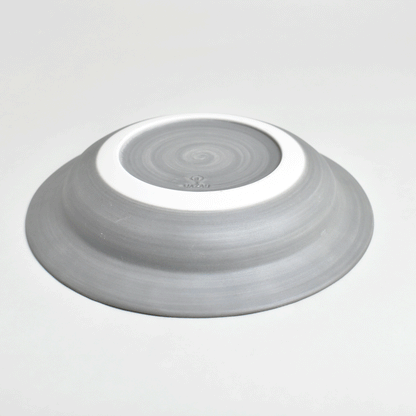 Shabby Curry &amp; Pasta Plate 8 inch Gray