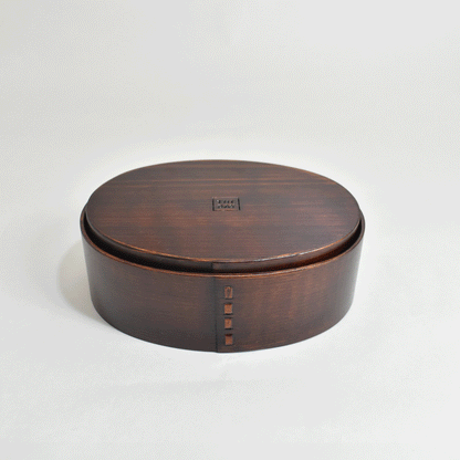 THE DAY engraved cedar bento box, large