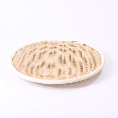 Blue leather tray basket large size 0