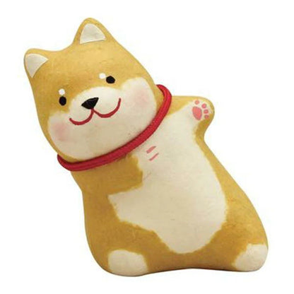 ちぎり和紙 のぞき柴犬
