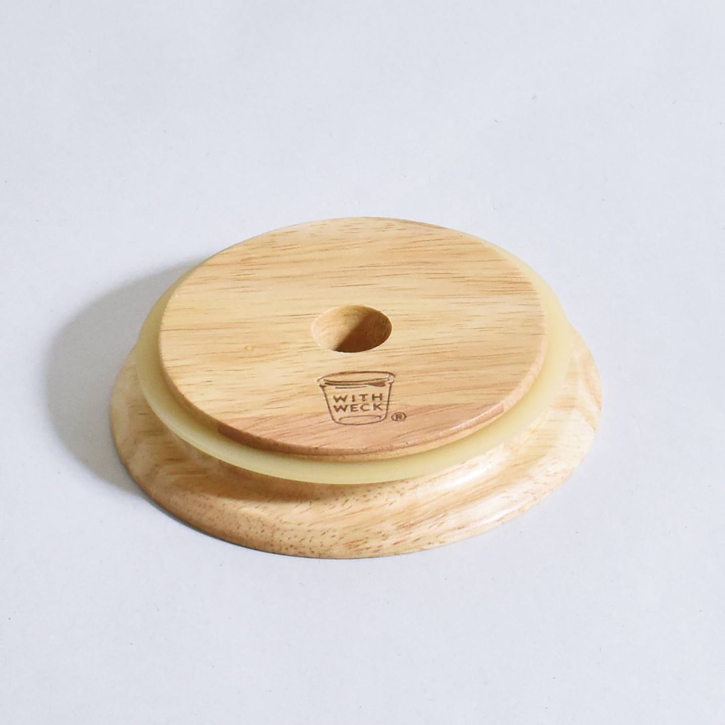 FLAT TOP WOODEN LID w/HOLE M