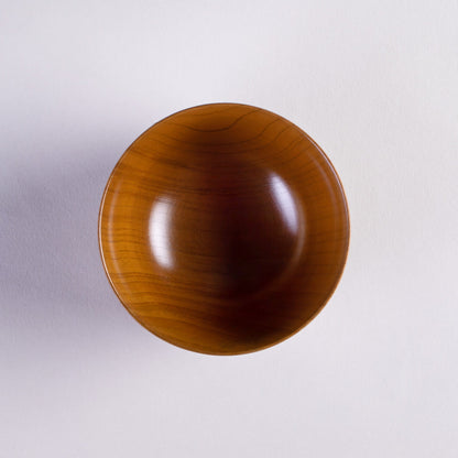 Genuine Zelkova, small, feather-shaped soup bowl, color