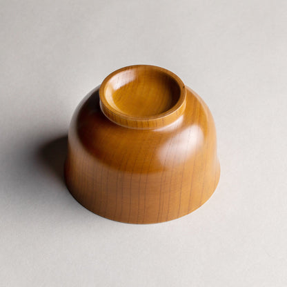 Genuine Zelkova, small, feather-shaped soup bowl, color