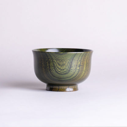 Genuine Zelkova, small, feather-shaped soup bowl, color