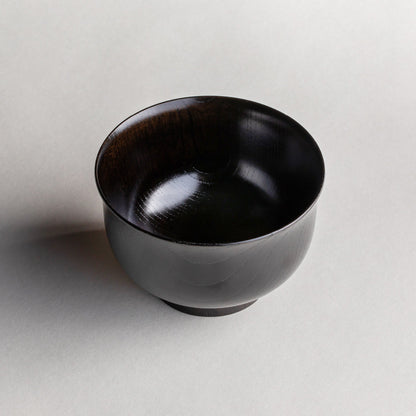 Genuine Zelkova, small, feather-shaped soup bowl, color