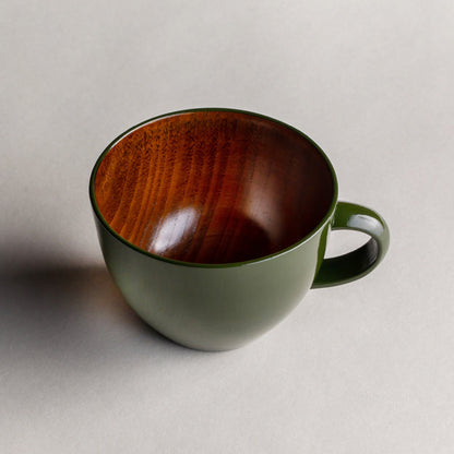 Wooden Color Soup Mug
