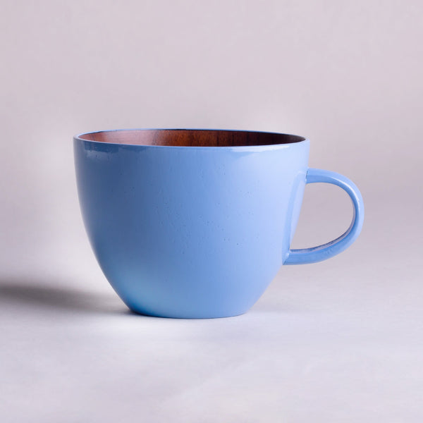 Pale wooden soup mug