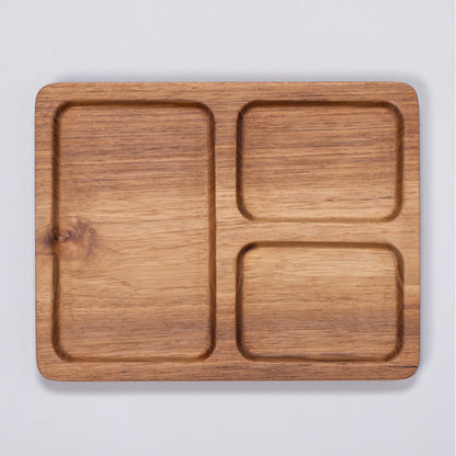 TEAKWOOD CAFE PLATE SQUARE S