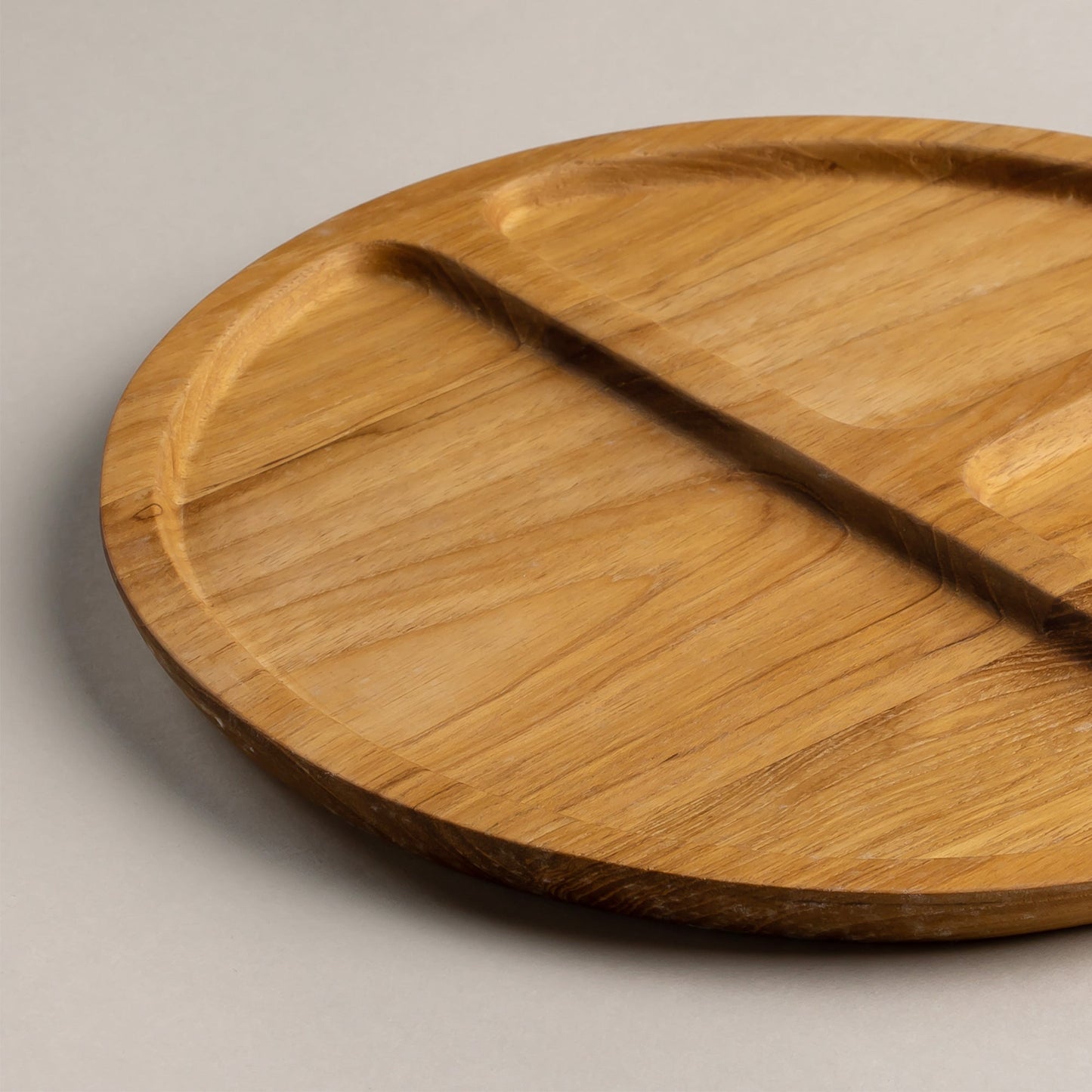 TEAKWOOD CAFE PLATE OUND S