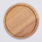 TEAKWOOD PLATE ROUND L