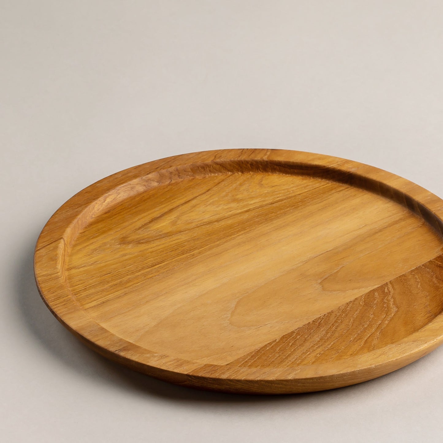 TEAKWOOD PLATE ROUND L